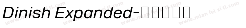Dinish Expanded字体转换